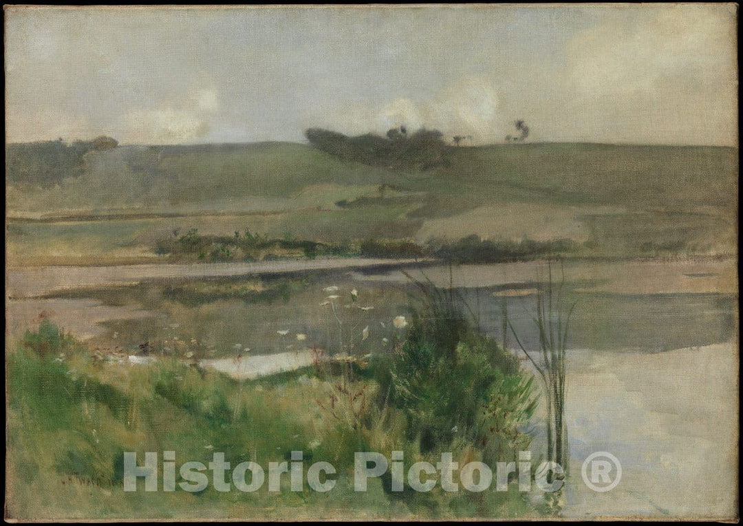Art Print : John Henry Twachtman - Arques-la-Bataille 2 : Vintage Wall Art