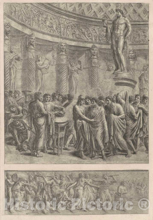 Art Print : Luigi Ademollo, an Antique Sacrifice, 1820s - Vintage Wall Art