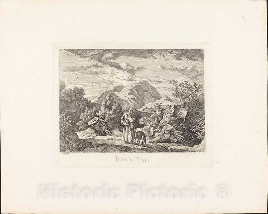 Art Print : Ludwig Richter, Rocca di Mezzo, c. 1831 - Vintage Wall Art