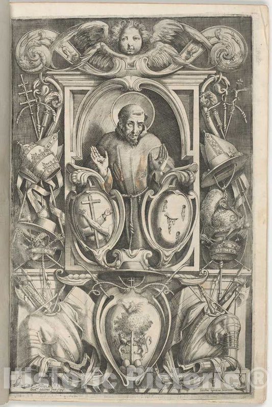 Art Print : Lino Moroni, Frontispiece, 1612 - Vintage Wall Art