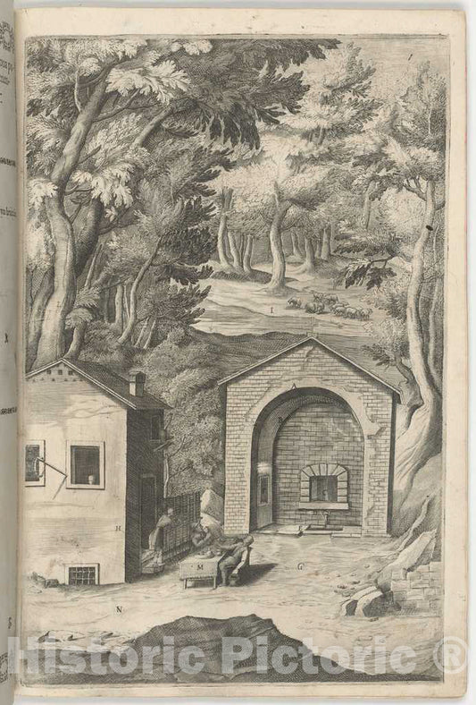 Art Print : Lino Moroni, Spring of Saint Francis (Fonte di San Francesco), 1612 - Vintage Wall Art