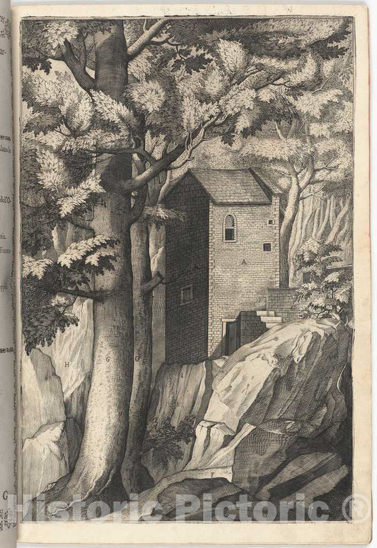 Art Print : Lino Moroni, Exterior View of The Chapel of The Cardinal (Veduta esterna Della Cappella del Cardinale), 1612 - Vintage Wall Art