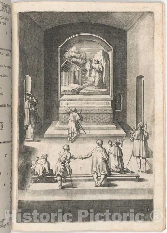 Art Print : Lino Moroni, Chapel of The Cross (Cappella Della Croce), 1612 - Vintage Wall Art