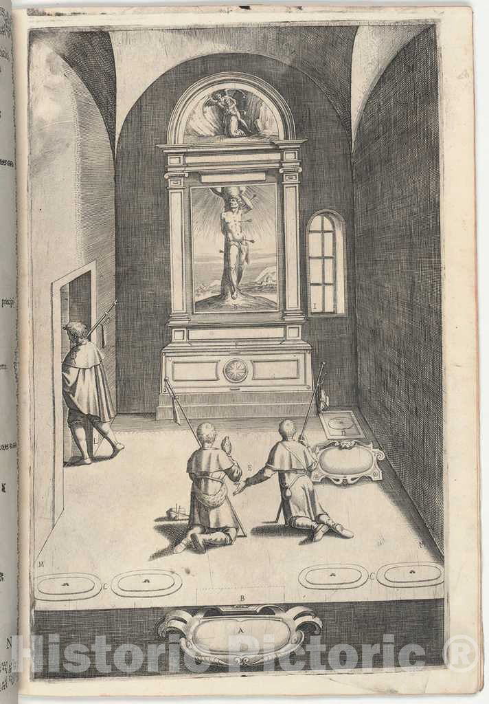 Art Print : Lino Moroni, Chapel of Saint Sebastian (Cappella di San Sebastiano), 1612 - Vintage Wall Art