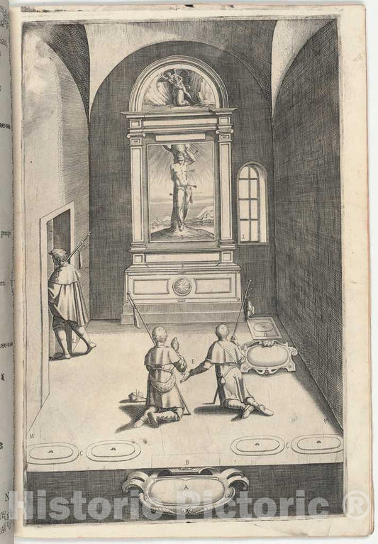 Art Print : Lino Moroni, Chapel of Saint Sebastian (Cappella di San Sebastiano), 1612 - Vintage Wall Art