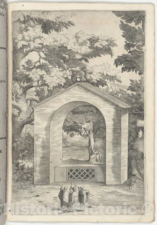 Art Print : Lino Moroni, Chapel of The Spring in The Beech Tree (Cappella del faggio dell'acqua), 1612 - Vintage Wall Art