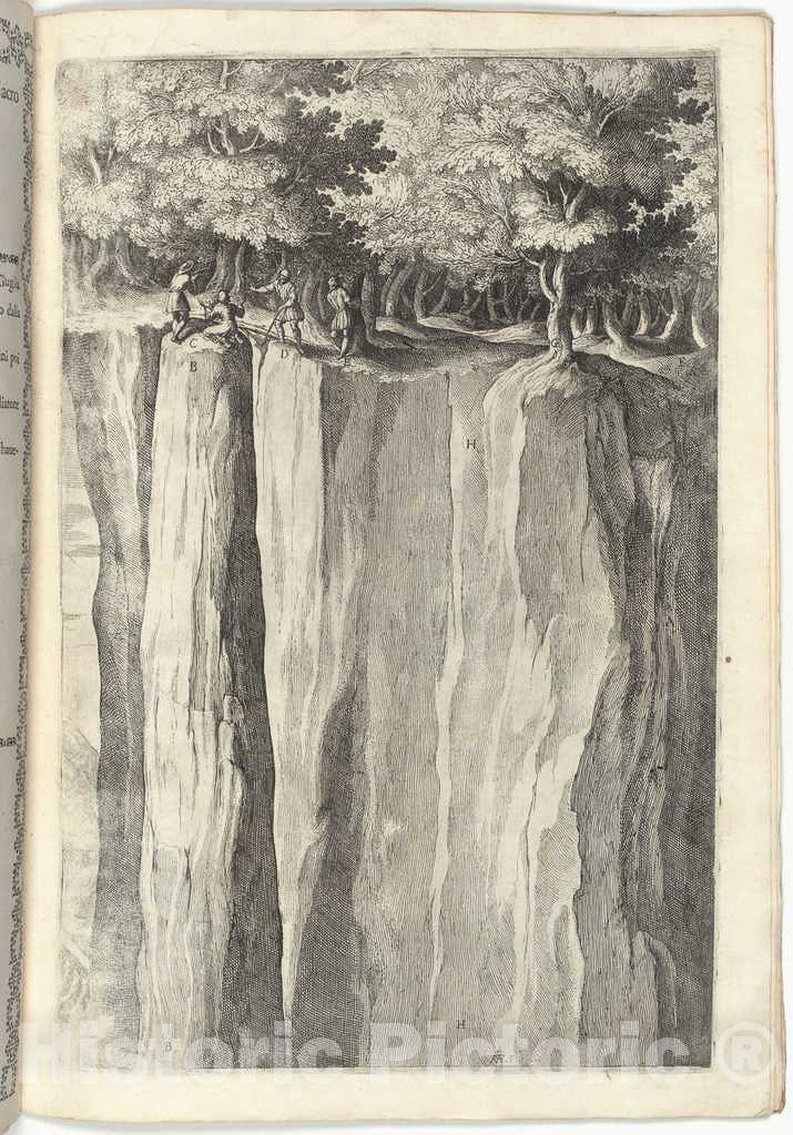 Art Print : Lino Moroni, The Rock of Brother Wolf (Sasso di fra' Lupo), 1612 - Vintage Wall Art