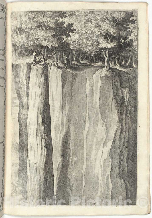 Art Print : Lino Moroni, The Rock of Brother Wolf (Sasso di fra' Lupo), 1612 - Vintage Wall Art