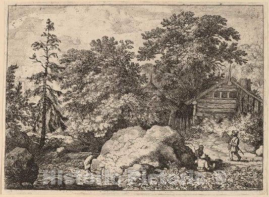 Art Print : Allart Van Everdingen, The Knoll, c.1651 - Vintage Wall Art