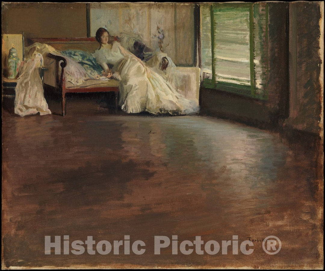 Art Print : Edmund Charles Tarbell - Across The Room : Vintage Wall Art