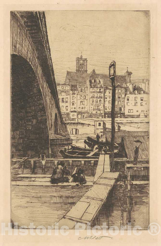 Art Print : Charles Platt A, St. Gervais, Paris, 1887 - Vintage Wall Art