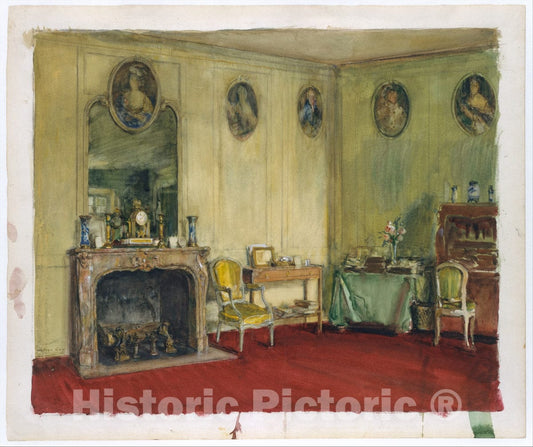 Art Print : Walter Gay - Interior : Vintage Wall Art