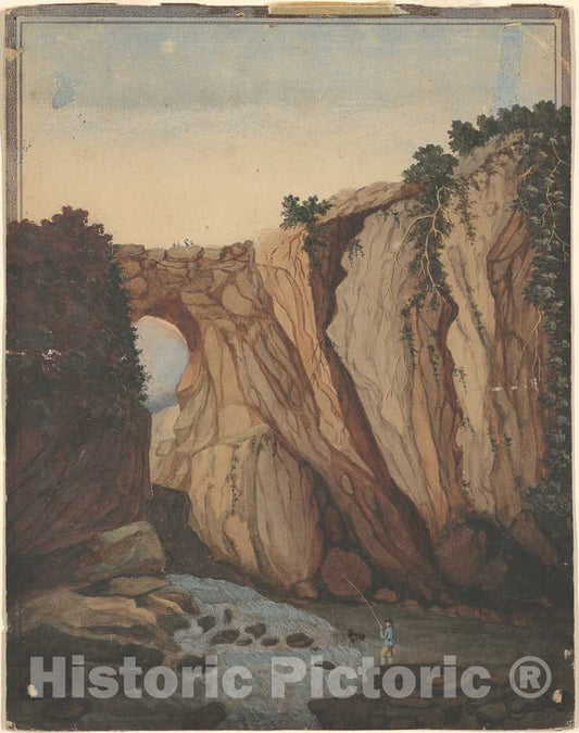 Art Print : Unknown, Natural Bridge, Virginia, 19th Century - Vintage Wall Art