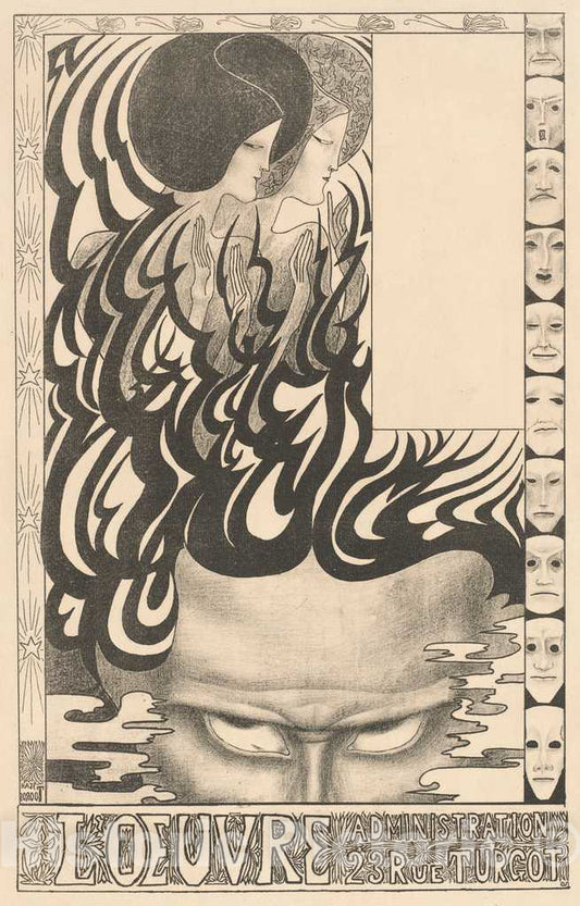Art Print : Jan Toorop, Venise sauvÃ©e (Venice Preserved), 1895 - Vintage Wall Art