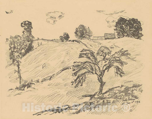 Art Print : Childe Hassam, The Land of Nod, 1918 - Vintage Wall Art