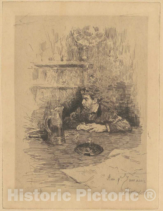 Art Print : Mariano Fortuny y CarbÃ³, Ami Ed. Zamacois (Eduardo Zamacois y Zabala), 1869 - Vintage Wall Art