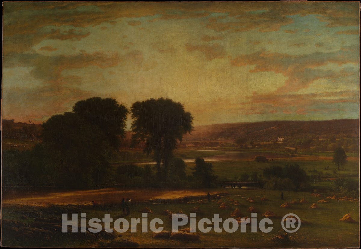 Art Print : George Inness - Peace and Plenty : Vintage Wall Art