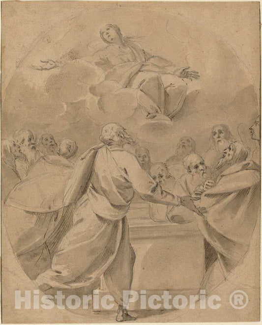Art Print : Morazzone, The Assumption of The Virgin - Vintage Wall Art
