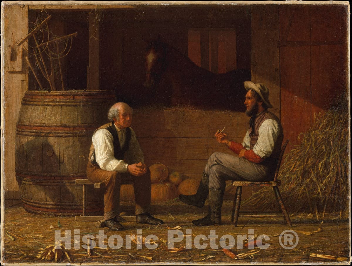 Art Print : Enoch Wood Perry - Talking It Over : Vintage Wall Art