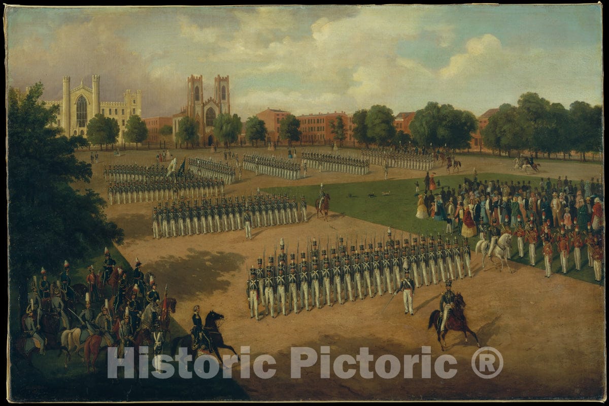 Art Print : Otto Boetticher - Seventh Regiment on Review, Washington Square, New York : Vintage Wall Art