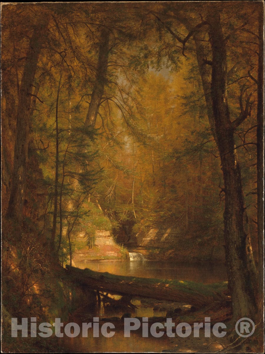 Art Print : Worthington Whittredge - The Trout Pool : Vintage Wall Art