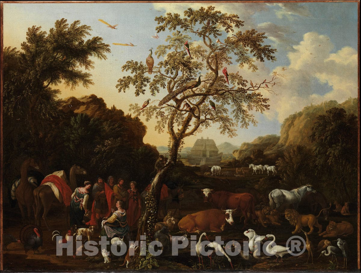 Art Print : Lodewijk Tieling (Active ca. 1695-1700) - The Ark : Vintage Wall Art