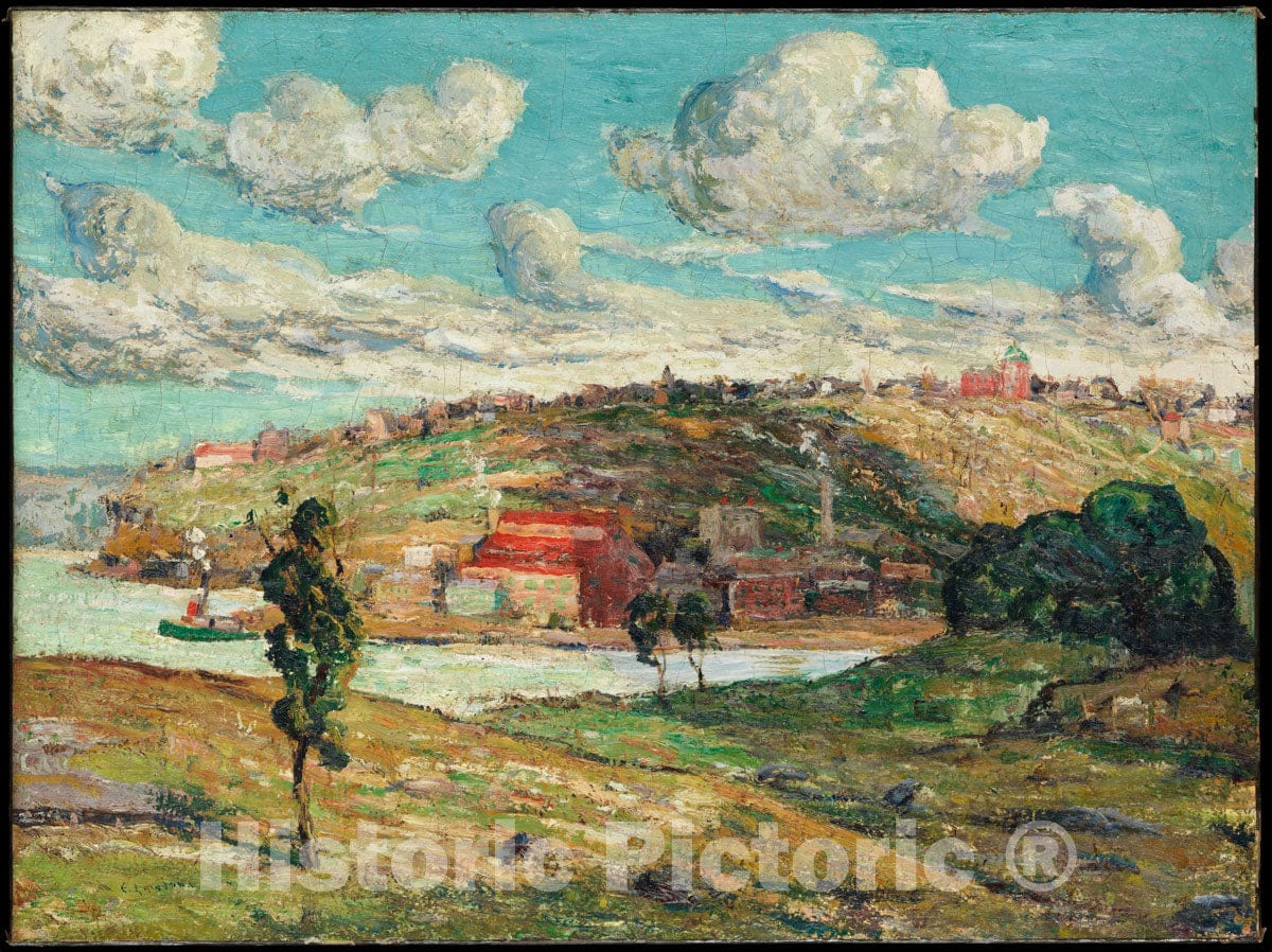 Art Print : Ernest Lawson - Shadows, Spuyten Duyvil Hill : Vintage Wall Art