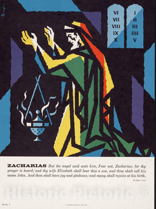 Vintage Poster -  Zacharias, Historic Wall Art