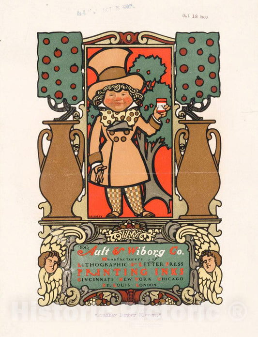 Vintage Poster -  The Ault & Wiborg Company 1, Historic Wall Art
