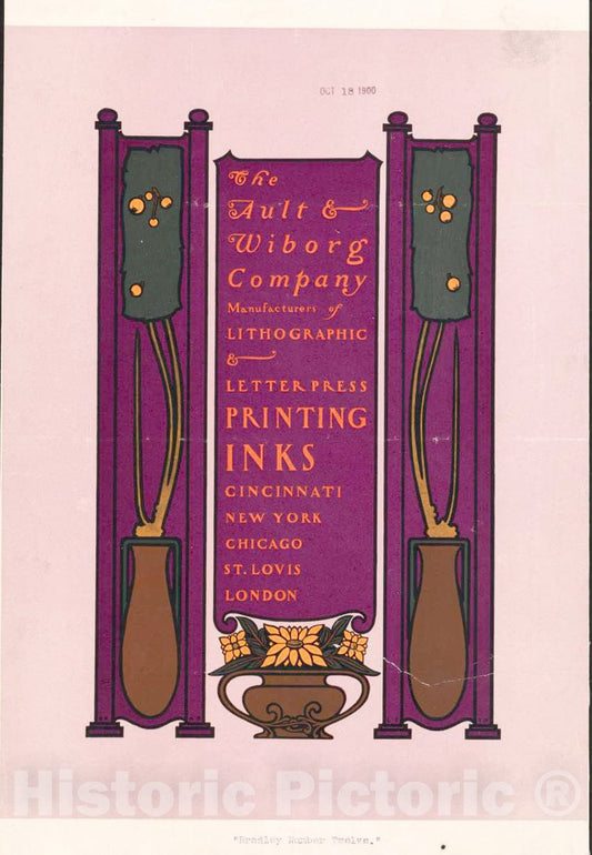 Vintage Poster -  The Ault & Wiborg Company 2, Historic Wall Art
