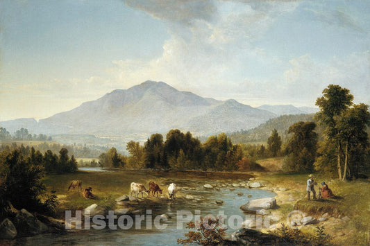 Art Print : Asher Brown Durand - High Point: Shandaken Mountains : Vintage Wall Art