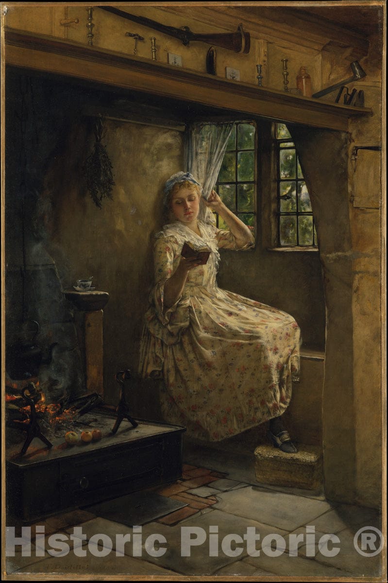 Art Print : Frank Millet - A Cosey Corner : Vintage Wall Art