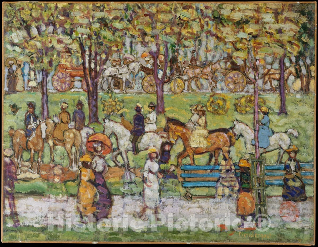 Art Print : Maurice Brazil Prendergast - Central Park : Vintage Wall Art