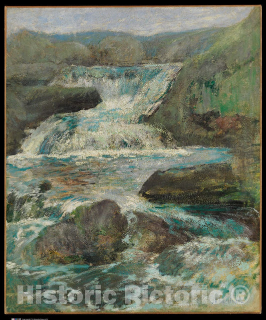 Art Print : John Henry Twachtman - Horseneck Falls : Vintage Wall Art