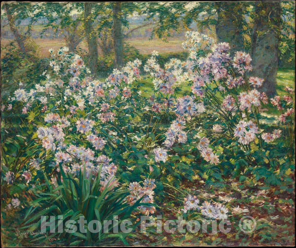 Art Print : Ruger Donoho - Windflowers : Vintage Wall Art