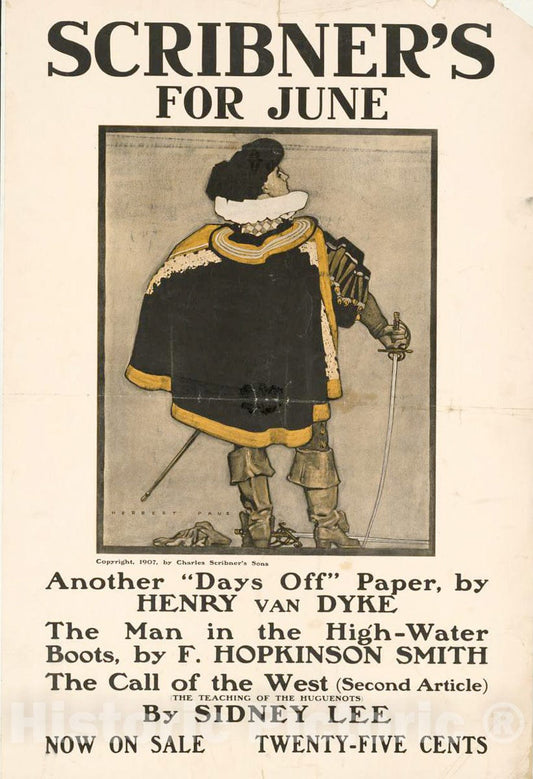 Vintage Poster -  Scribner's for June 2, Historic Wall Art
