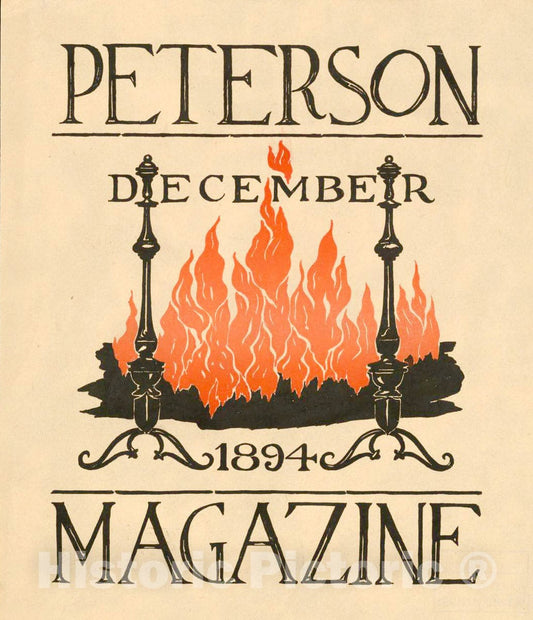 Vintage Poster -  Peterson Magazine. December 1894, Historic Wall Art