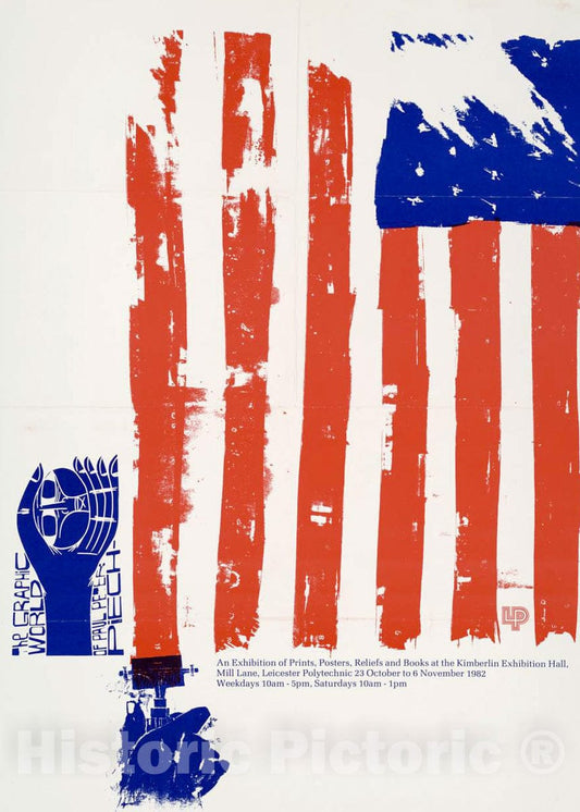 Vintage Poster -  The Graphic World of Peter Paul Piech., Historic Wall Art