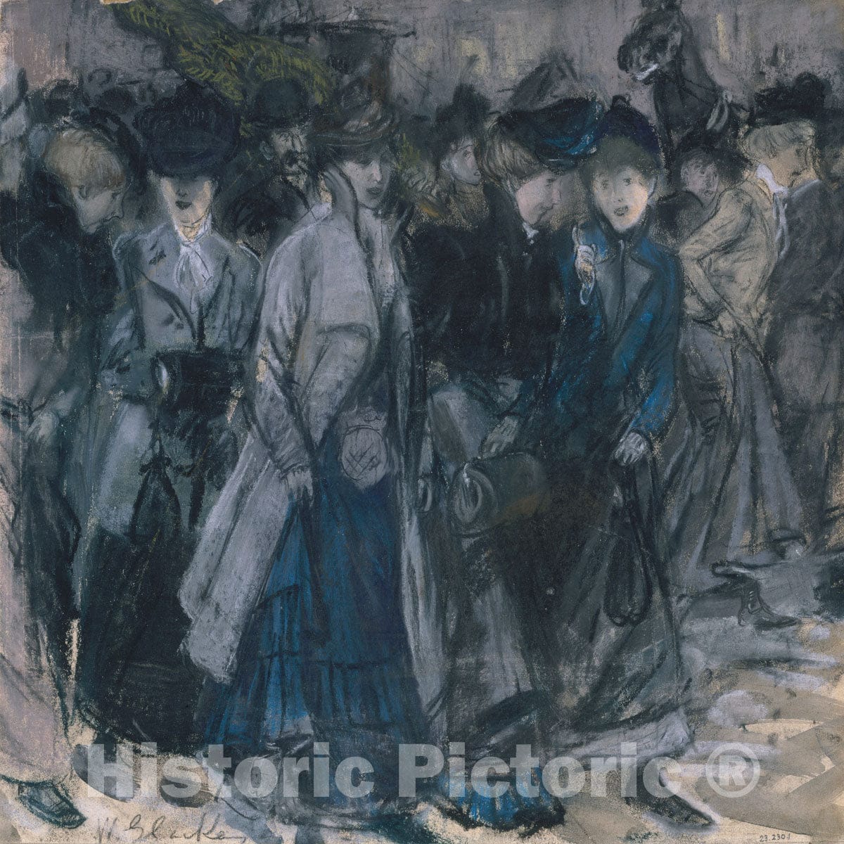 Art Print : William James Glackens - Shop Girls : Vintage Wall Art