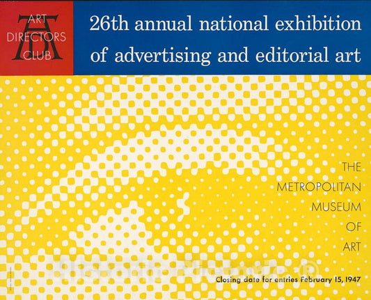 Vintage Poster -  26th Annual National Exhibition of Advertising and Editorial Art, Historic Wall Art