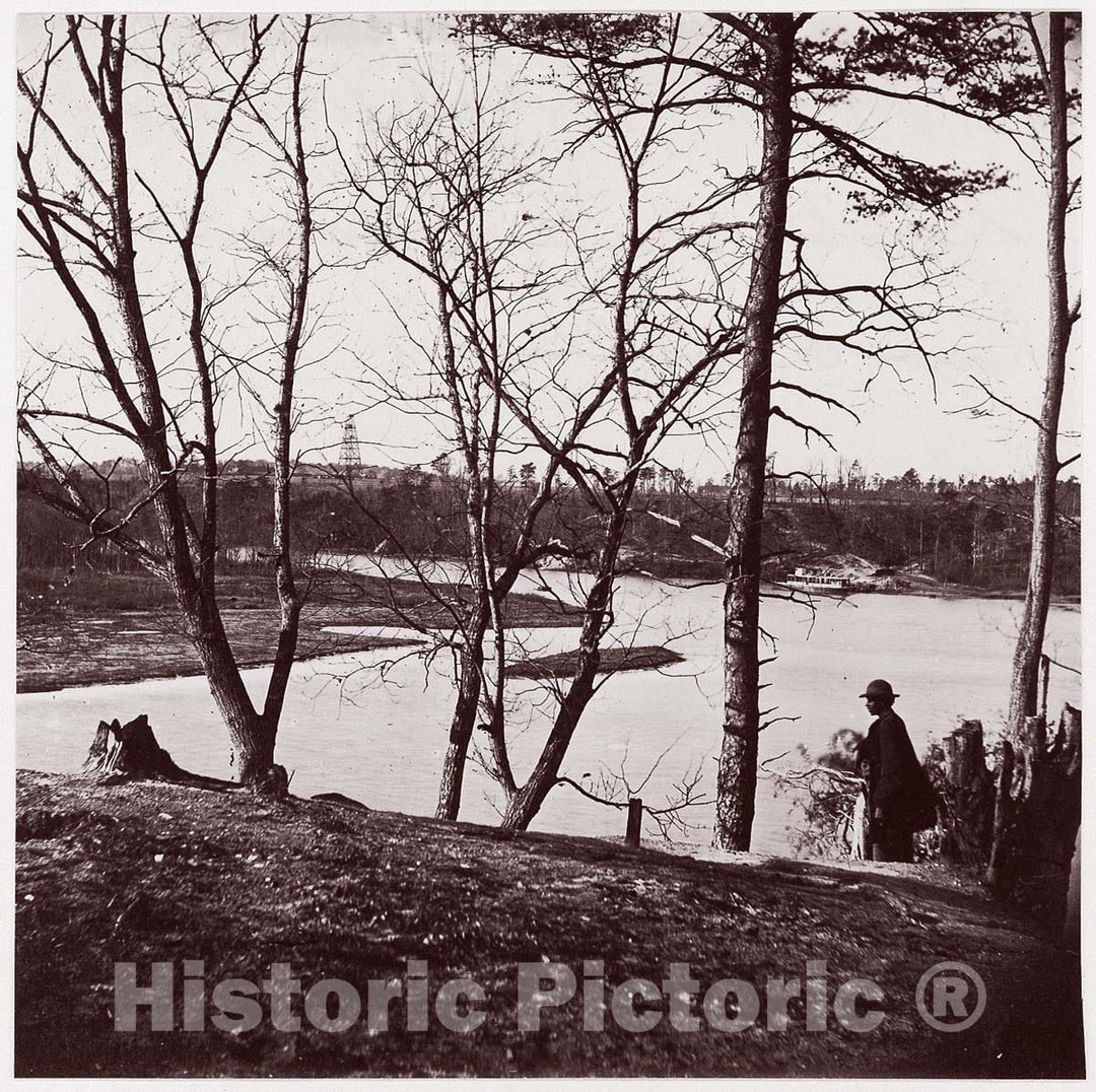 Photo Print : Timothy H. O'sullivan - Cobb's Hill, Lookout in Distance : Vintage Wall Art