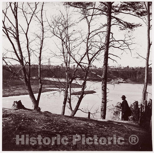 Photo Print : Timothy H. O'sullivan - Cobb's Hill, Lookout in Distance : Vintage Wall Art