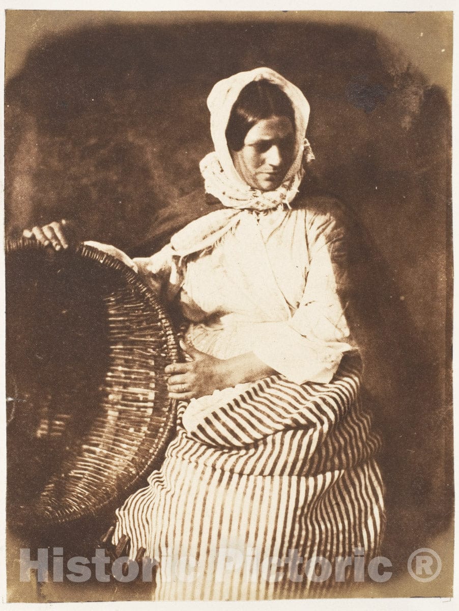 Photo Print : Hill and Adamson - Newhaven Fishwife 4 : Vintage Wall Art