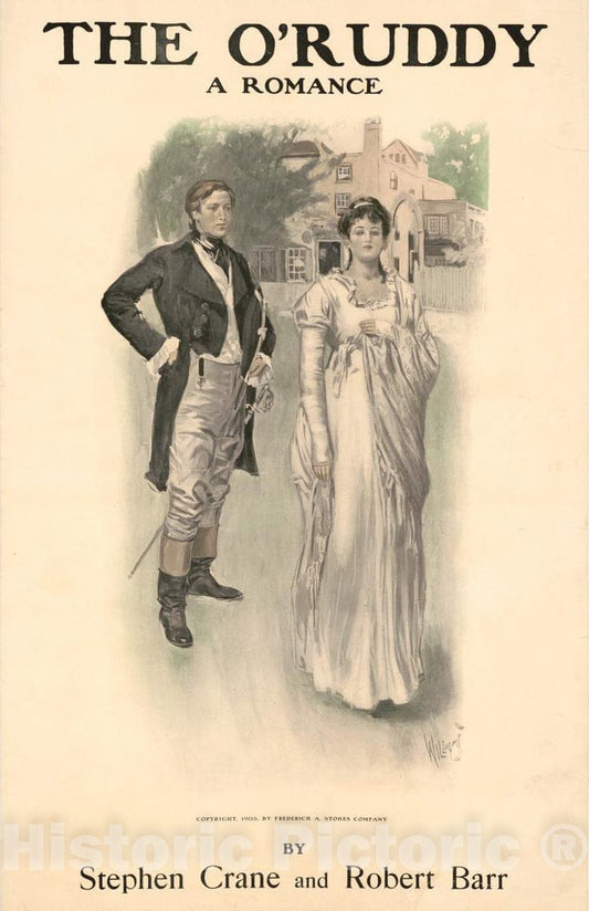 Vintage Poster -  The O'Ruddy, a Romance by Stephen Crane and Robert Barr, Historic Wall Art