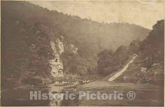 Art Print : George Bankart - in Dove Dale : Vintage Wall Art