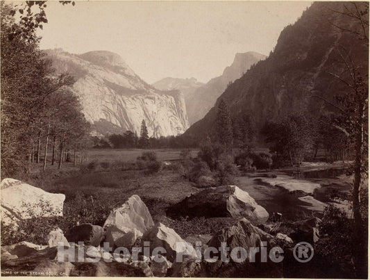 Photo Print : Home of The Storm Gods, California : Vintage Wall Art