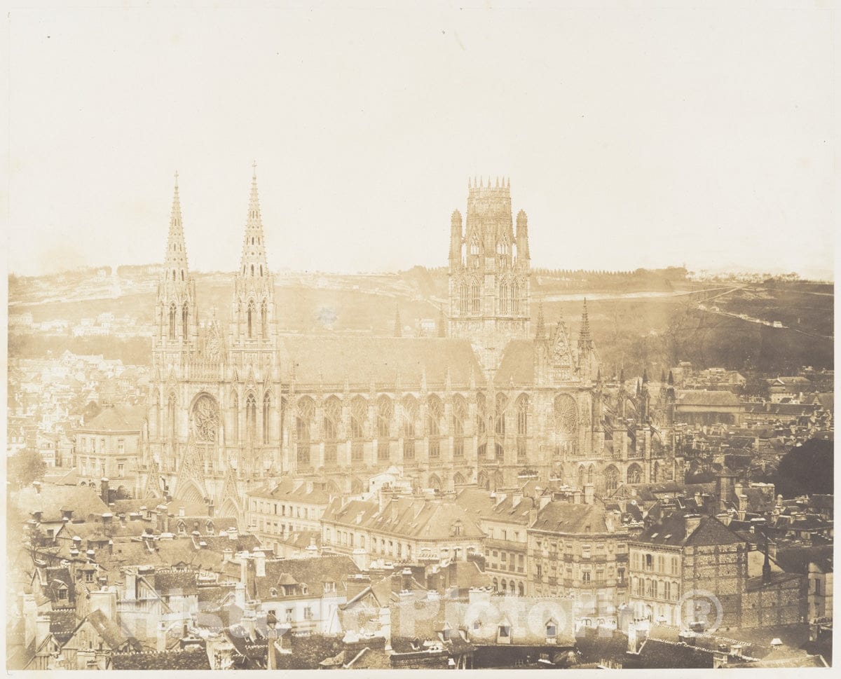 Photo Print : Edmond Bacot - Vue générale de Saint-Ouen : Vintage Wall Art