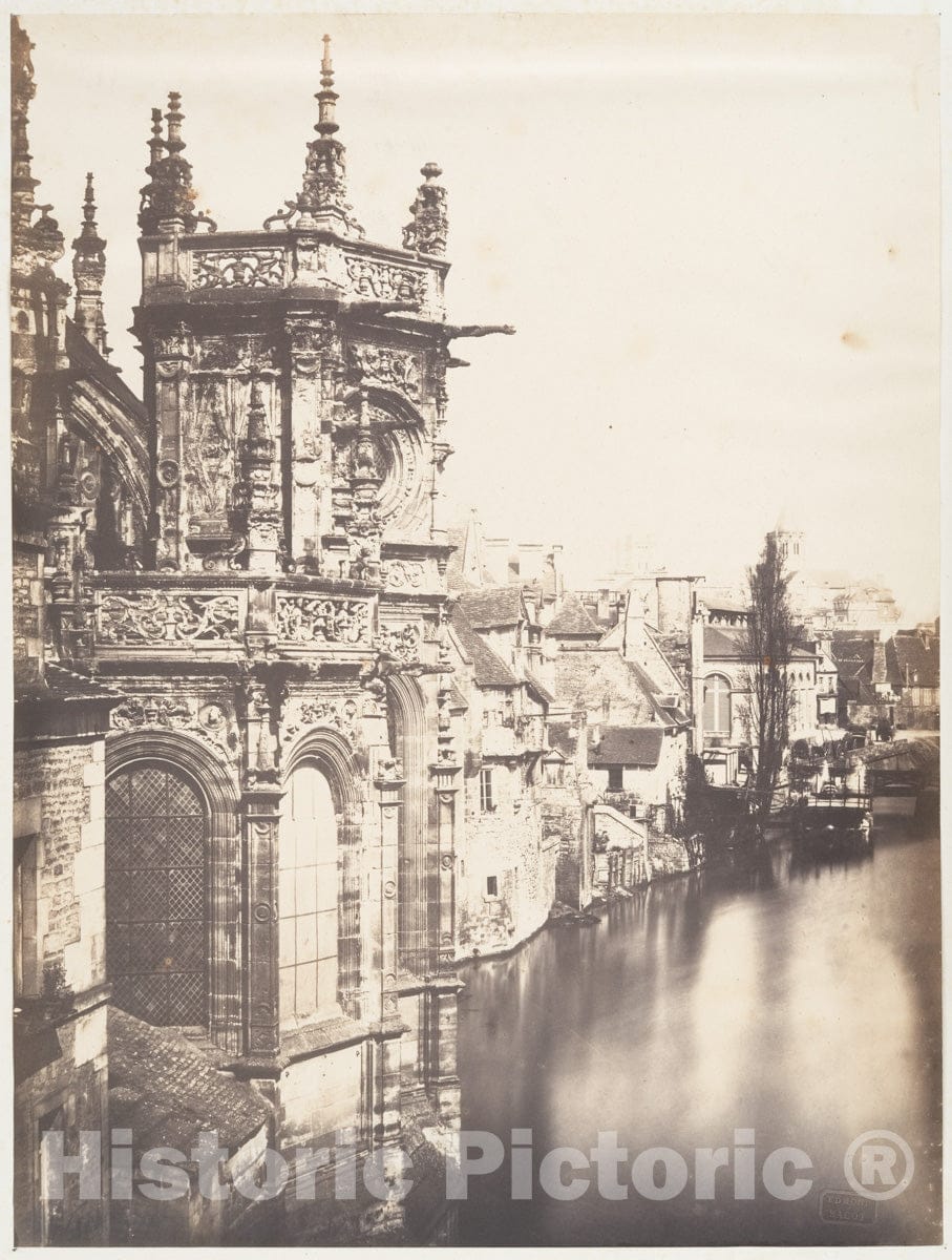 Photo Print : Edmond Bacot - Vue de l'Odon : Vintage Wall Art