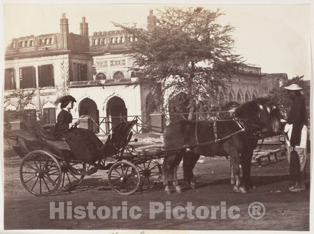 Photo Print : Mrs Bayley, Lucknow : Vintage Wall Art