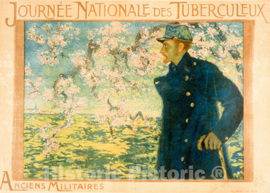 Vintage Poster -  JournÃ© Nationale des Tuberculeux. Anciens Militaires 2, Historic Wall Art